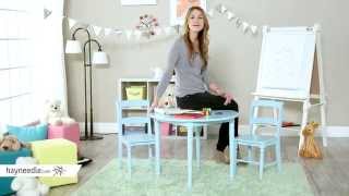 Classic Playtime Spindle Table with Optional Spindle Chairs  Teal  Product Review Video [upl. by Ordisy195]