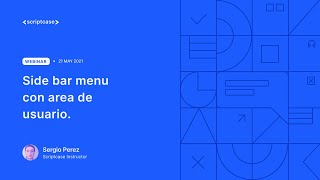 Scriptcase  Side bar menu con area de usuario [upl. by Norok]