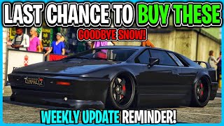 LAST CHANCE To Take Advantage Of This Weeks GTA 5 Online Weekly Update Deals amp Discounts [upl. by Ecnerrat662]