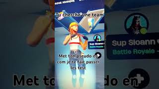 Met ton pseudo en com pour faire les test fortnite abonnetoi faitpercer team [upl. by Gnilsia]