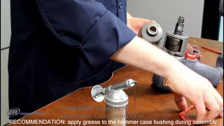 How to lubricate the impact mechanism on a pneumatic impact wrench  Ingersoll Rand 2235 [upl. by Birkner775]