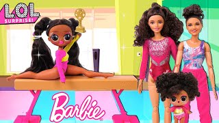 Barbie Doll LOL Family  Gymnastics Class Morning Routine [upl. by Canon671]