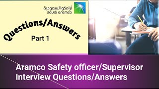 Aramco Safety officer Supervisor Interview Questions  Safety officer Interview Questions Answers [upl. by Bowlds95]