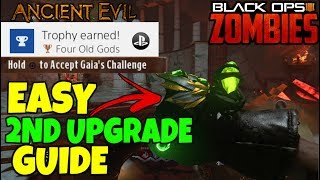 Ancient Evil  quotFour Old Godsquot Trophy Guide  God Hand Gauntlet Full Upgrade  BO4 Zombies DLC 2 [upl. by Atteynod377]