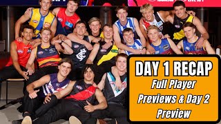 AFL Draft 2024  Day 1 REVIEW amp Player Previews [upl. by Drarig]