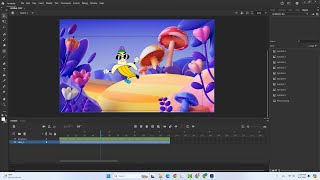 CÁCH TẠO QUẢ CHUỐI DI CHUYỂN TRÊN ADOBE ANIMATE [upl. by Edora]