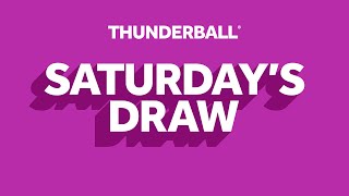 The National Lottery Thunderball draw results from Saturday 13 July 2024 [upl. by Gwyneth]