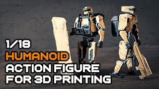 Action Figure Humanoid 3d print [upl. by Vinni]