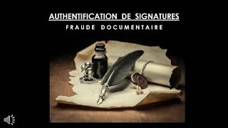 Expertise en écritures et documents Authentification de signatures [upl. by Solitta]