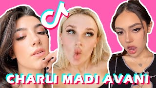 Charli Damelio TikTok Compilation With Her Friends Madi amp Avani [upl. by Adnoel]