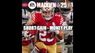 Madden 25 Glitches Cheats and Tips  Short Gain Play Gun Normal Y Off Close  Tournament Style [upl. by Verine]