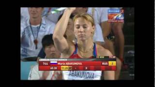 MARIA ABAKUMOVA 7199 Won CR Javelin World Championship 2011 Daegu HD [upl. by Melli]