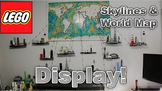 LEGO World Map and Skylines Display How I did it [upl. by Llevad]