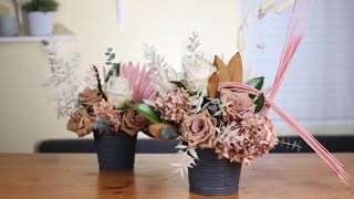 Easy DIY Dried Floral Arrangements  Learn How to Make Dried Flower Arrangements [upl. by Osicran611]