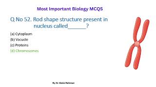 Most Important Biology MCQS  Charomosomes [upl. by Cari]