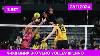 Vakıfbank 30 Vero Volley Milano 28112024 clvolleyw zehragunes zehragunesshorts zehragüneş [upl. by Shushan]