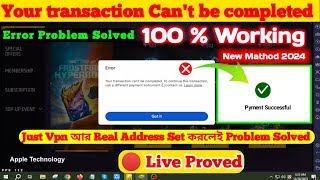 Your transaction cannot be completed google play Bangla How to fix transaction error in google play [upl. by Rainwater104]