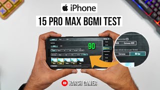 iPhone 15 Pro Max 90FPS Pubg Test Heating and Battery Test  Shocking Results 😱 [upl. by Parrnell]