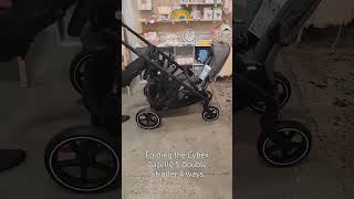 How to fold Cybex Gazelle S Stroller Double Pram from 4 different configurations littlerainbowco [upl. by Greg567]