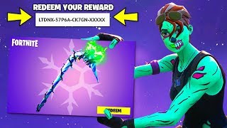 COLLECT YOUR FREE PICKAXE CODE in Fortnite Minty Pickaxe [upl. by Iblehs412]