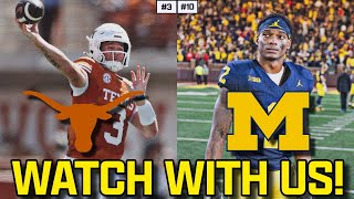 Watch With Us  Texas Longhorns  Michigan Wolverines  Qunn Ewers  SEC Football  2024 [upl. by Orest631]