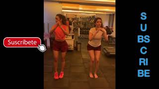 100 Kadhal Heroine Shalini Pandey and Ritika Singh Hot GYM Workouts [upl. by Shute183]