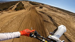 TC 125 2Stroke Wide Open  Cahuilla Creek Raceway [upl. by Nylzor]