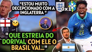 REPERCUSSÃO INGLATERRA 0X1 BRASIL PELO MUNDO INGLESES DESAPONTADOS ENCANTADOS COM ENDRICK [upl. by Eenahs]