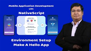 Hindi Mobile Application Development  NativeScript Tutorial  Environment Setting  HelloWorldApp [upl. by Arehsat]