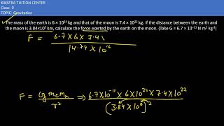 1 The mass of the earth is 6 × 1024 kg and that of the moon is 74 × 1022 kg If the distance [upl. by Vilberg]