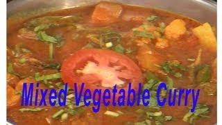 Mixed vegetable curry recipe  Indian Cuisine  Tamil [upl. by Artie745]