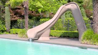 Pool Slides  Typhoon Pool Slide by SRSmith is Serious Fun [upl. by Aciretehs]