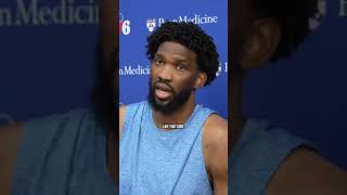 Joel Embiid Assaults Reporter [upl. by Llerehs]