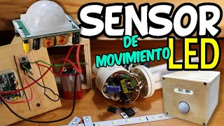 COMO HACER UNA LUZ LED CON SENSOR DE MOVIMIENTO [upl. by Cyprio]