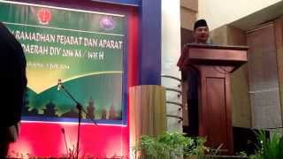 Pidato sambutan sederhana bersahaja  safari Ramadhan di Bank Indonesia l [upl. by Alana713]