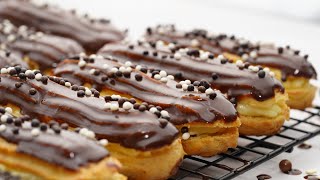 Best Chocolate Eclair Recipe  How To Make Classic Eclairs Recipe  Chocolate Ganache [upl. by Lang]