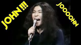 Yoko Ono screaming insanely in the studio  JOOOOHN [upl. by Albarran374]