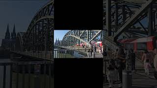 Köln Hohenzollernbrücke Cologne Germany  walk 4k [upl. by Irej]