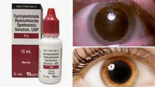 CYCLOPENTOLATE HYDROCHLORIDE  Ophthalmic solution USP Uses  Side effect Optometry solution [upl. by Allisan503]