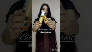 Biolage vs loreal hair serum hairserum biolage loreal shorts hairtips review serumreview [upl. by Ecyal189]