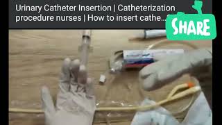 Follys catheter insertion for nurses  Nurses procedure  nursing education  BScN Nursing [upl. by Egide]