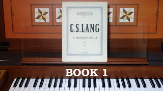 C S LANG  quotA MINIATURE 48quot Op 64 BOOK 1  Christopher Matthews  Roland C30 Digital Harpsichord [upl. by Gilburt]