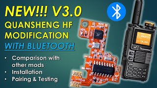 NEW QUANSHENG K5K6 HF MOD V30 WITH BLUETOOTH [upl. by Esyle]