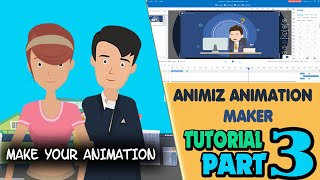 ANIMIZ ANIMATION MAKER TUTORIAL PART 3 URDUampHINDI [upl. by Turley]