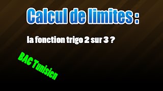 07Calcul de la limite trigonométrique part 2 [upl. by Uah]