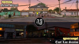 East Los Santos Retextured amp Grove Street INSANITY  GTA San Andreas PC [upl. by Volin575]