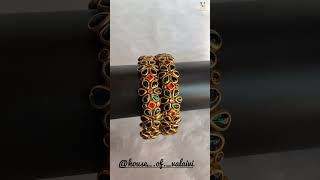 Festive flair✨✨ Get your customised bangles now houseofvalaivi silkthreadkundanbangles [upl. by Allyce]