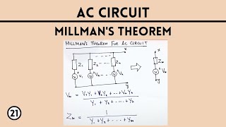 Milmans Theorem in AC Circuit  Circuit Theory  UNIT 2  EEE with prof RKN  Video 21 [upl. by Anoiek]