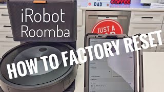 How To FACTORY RESET iRobot Roomba Vacuum Cleaner [upl. by Aitnauq]