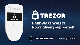 Trezor Hardware Wallet X THORSwap Launch Teaser [upl. by Ekaj]